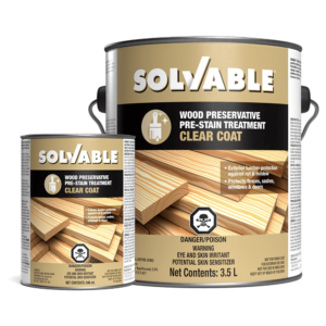 Produit de préservation du bois transparent